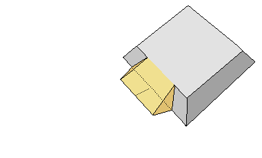 Modell mit grosser Seitenrampe für den Bau der Cheops-Pyramide