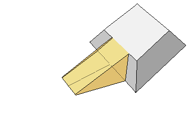 Modell mit grosser Seitenrampe für den Bau der Cheops-Pyramide