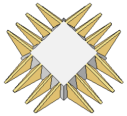 Modell mit kombinierten Rampen (Kombimodell)  für den Bau der Cheops-Pyramide