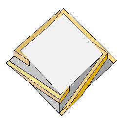 Modell mit Wendelrampen  für den Bau der Cheops-Pyramide